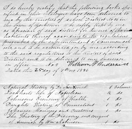 Receipt for Schoolbooks