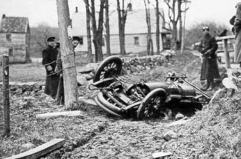 The driver was not seriously injured...
