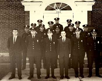 The Police Department in Front of Town Hall